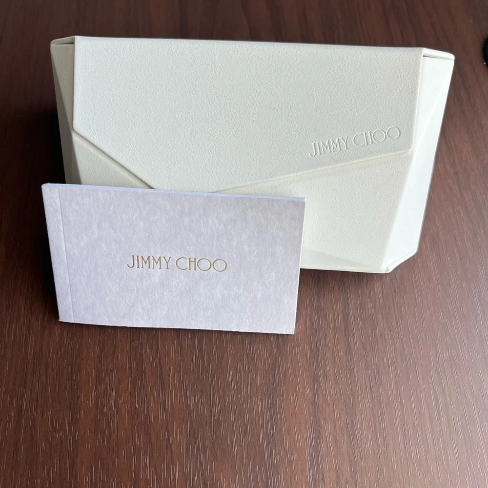 Jimmy Choo Tortoiseshell Shield Sunglasses with Gold JC Accent